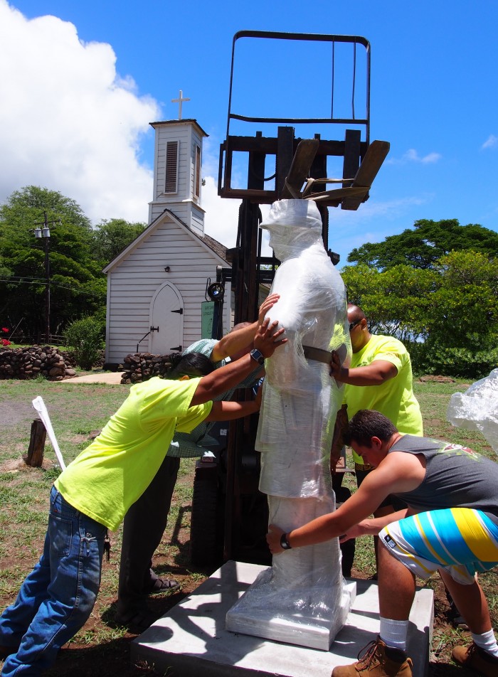 Brother Dutton Statue Installed The Molokai Dispatch