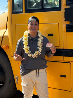 Homesteader Is First Molokai Driver to Complete New MEO CDL Program
