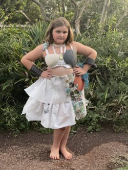 Molokai Youth Wins 2nd in Recycled Fashion Show