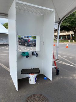 Volunteer Efforts Deliver COVID-19 Testing Booth to Molokai